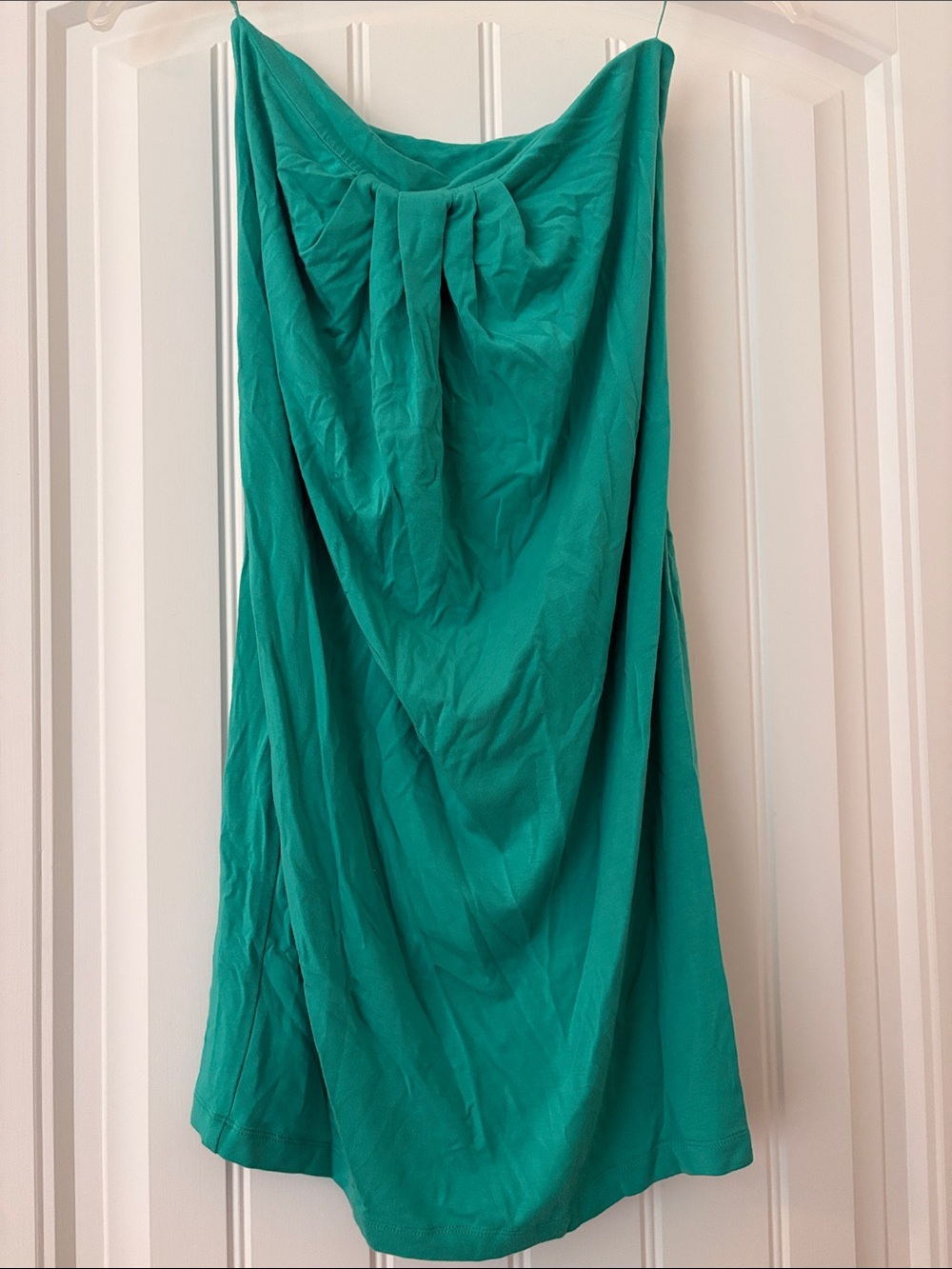 Tart Collections Teal Strapless Mini with Front Drape